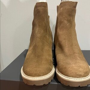 Dolce Vita Tan Suede Ankle Boots